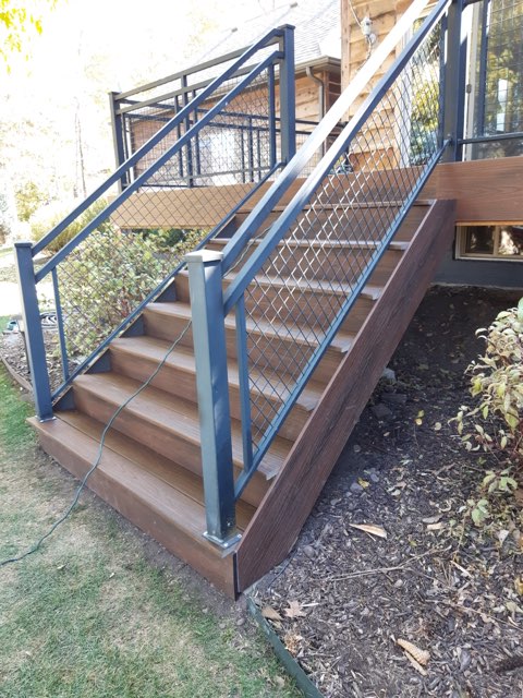 brown wooden stair