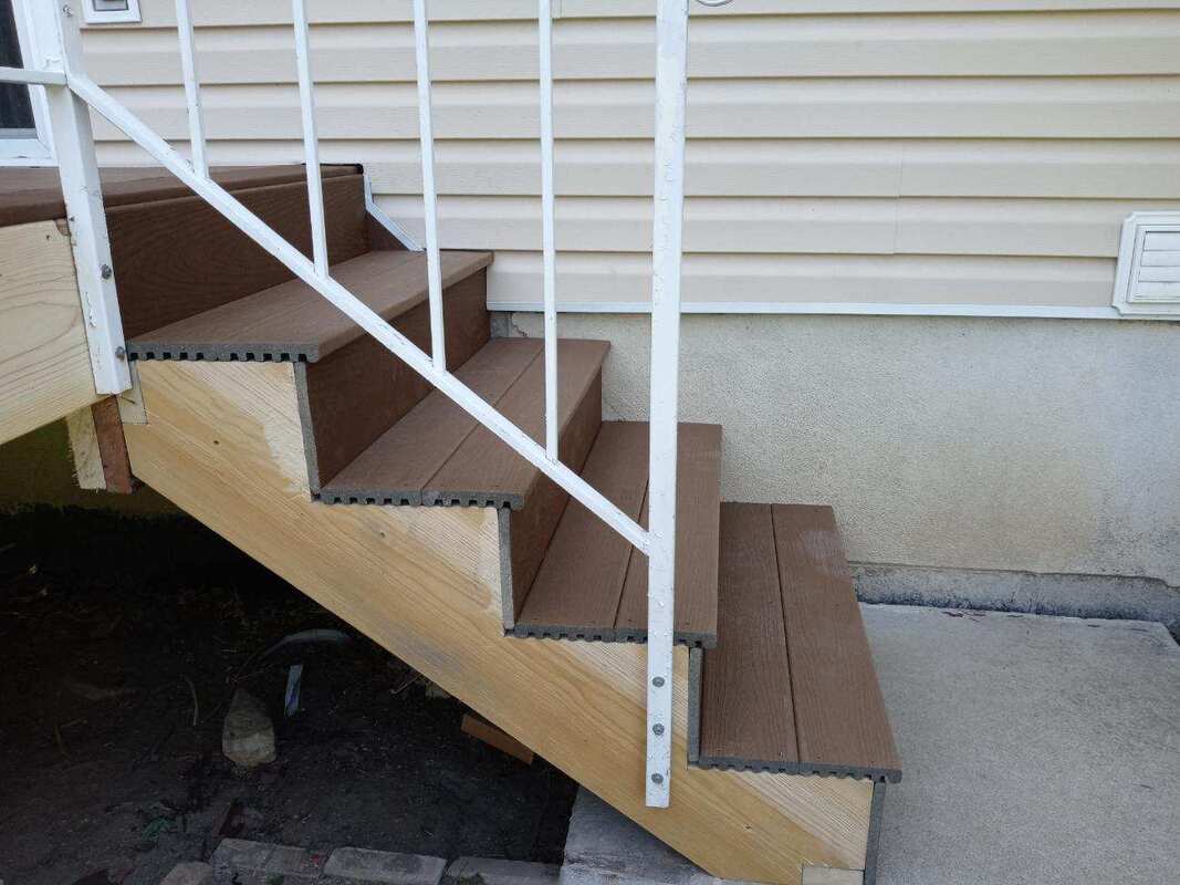 No Deck Fascia Stairs