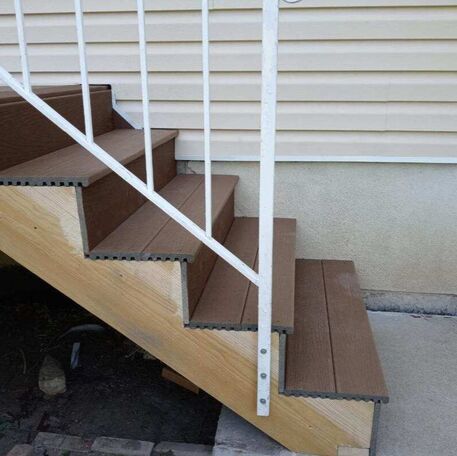 No Deck Fascia Stairs